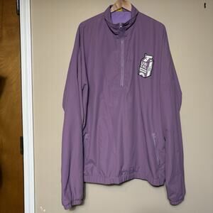 Lyrical Lemonade Purple Windbreaker Jacket Half Zip Pullover Size XXL Streetwear